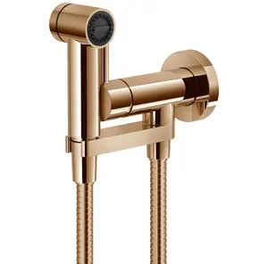 Смеситель NOBILI встраиваемый с гигиеническим душем, защита от протечки, кр. золото AV00600RCP
