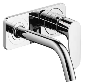 Смеситель Axor 34112000 для умывальника настенный однозахватный, с панелью, излив 167 мм