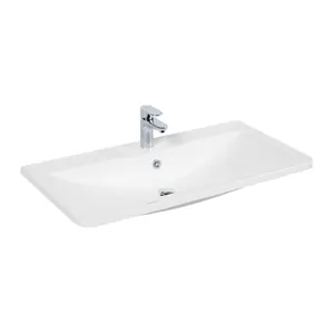 Умывальник мебельный BelBagno (1200х455х145) искусственный мрамор, белый  BB1200/455-LV-MR-ALR