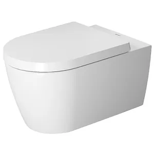 Унитаз подвесной DURAVIT 370х570х355 безободковый, крепление, белый матовый 2529092600