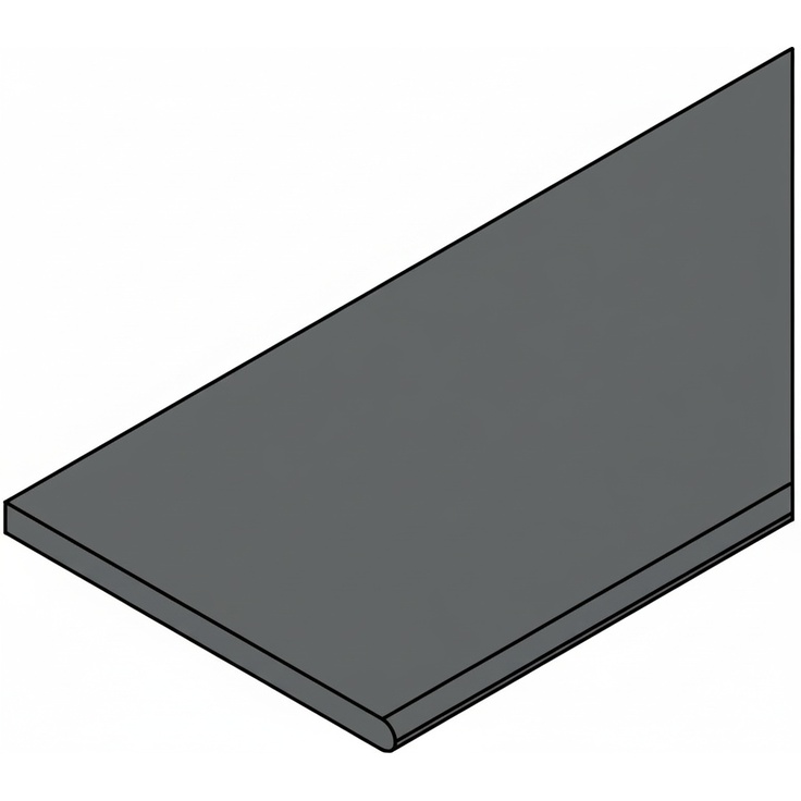 Italon Magma (Магма) 620090001323 X2 Графит бортик закруглённый Правый 30x120 матовая