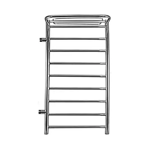 Полотенцесушитель Флагман "Лесенка" изогнутая с полкой 500х1000 нерж. сталь, боковое подкл. слева