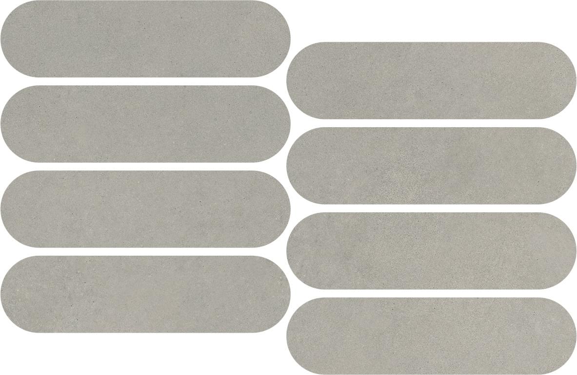 мозаика Nuances Grigio Mosaico Ovale Strideup 19.5x37