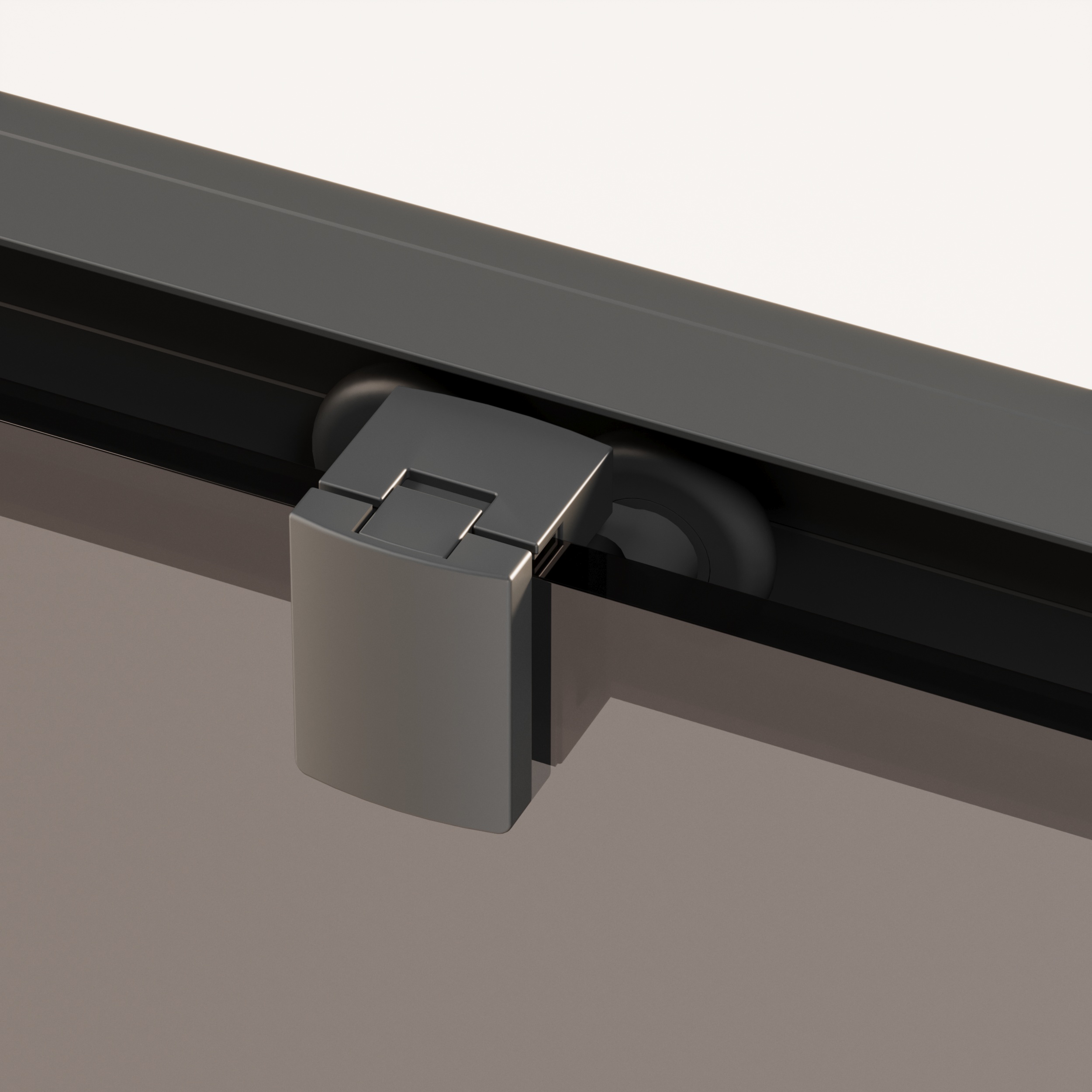 Душевое ограждение Ambassador Forsa 17021216AB-80AB (100x80х200) прямоугольник,черный,стекло прозрачное,раздвижная,2 места