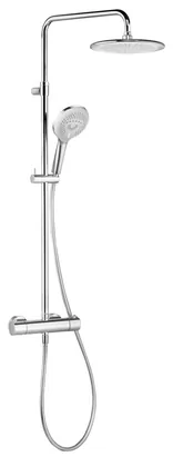 Душевая система KLUDI 6709205-00 термостат, верхний/ручной душ, цвет: хром