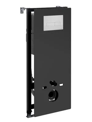 Инсталляция для унитаза WasserKRAFT с клавишей смыва, цвет: белый/черн 20TLT.010.ME.BL.WH03