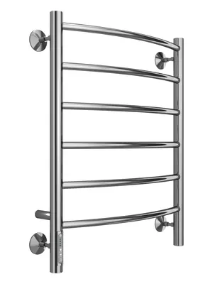 Полотенцесушитель TERMINUS П6 (ШВ:500х650) электро, нерж.сталь, quick touch, левый