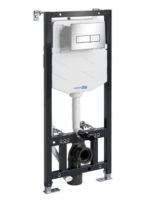 Инсталляция для унитаза WasserKRAFT с клавишей смыва, цвет: хром 10TLT.010.ME.CH03