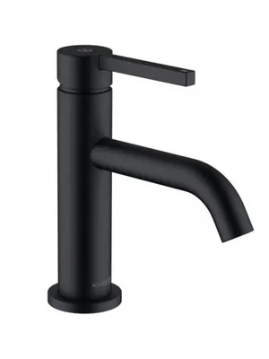 Смеситель KLUDI Pura для умывальника, излив 75мм, без дон. клапана, черный мат. 200283915