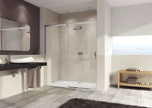 Душевая дверь HUPPE Elegance 1400х2000 левая, хром глянц./стекло прозрач. AP 401416.092.322.730