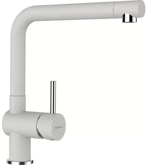 Смеситель для мойки SCHOCK высокий поворотный излив, цвета Cristalite+