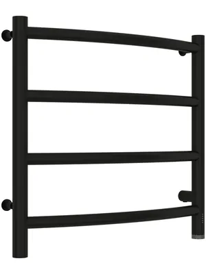 СУНЕРЖА Полотенцесушитель 500х500 черный матовый, правый, 31-0831-5050