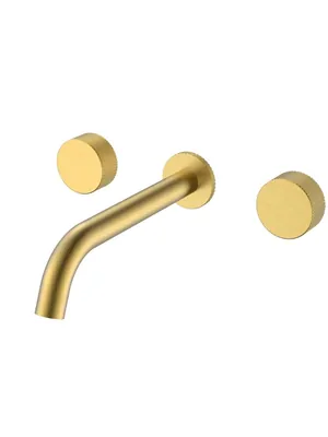 Смеситель Boheme 152-2-MG.2 для раковины, встраиваемый, двухзахватный, ручки:touch, золото мат