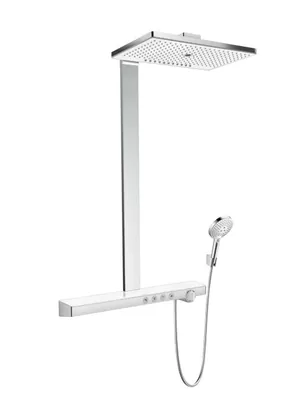 Душевая система Hansgrohe E Showerpipe 460 с термостатом, хром/белый 27106400