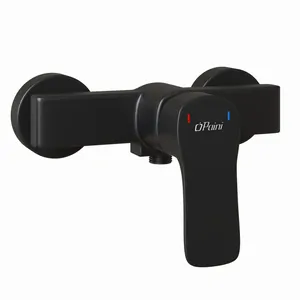 Смеситель для душа Paini Style настенный, однозахватный, без излива, черный P4YO511