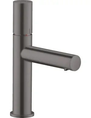 Смеситель Axor 45002340 для умывальника однозахватный, незапираемый клапан, черный хром мат