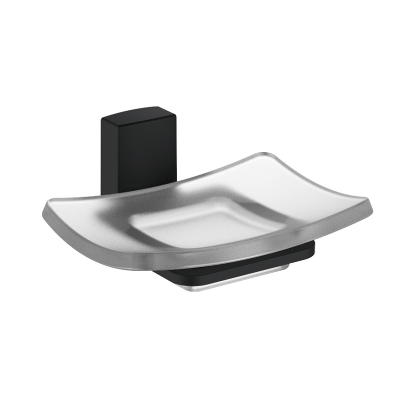 мыльница LEDEME настенная стекло, черная L30302B