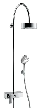 Душевая система Axor Showerpipe 39620 смеситель, верхний и ручной душ, штанга, шланг 1,6мм