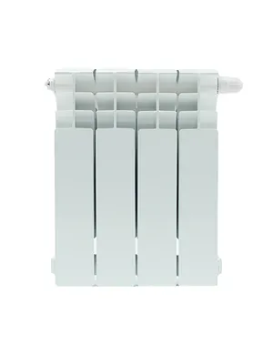 Радиатор STOUT Ventil 350 4 секции, биметалл, нижнее правое подключение,белый SRB-3320-035004