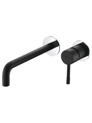Смеситель Boheme 465-BCR для раковины, встраиваемый, однозахватный, черный+хром