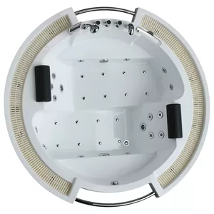 Гидромассажная встраиваемая ванна Gemy G9060 O (2100х2100х870) аэромассаж, хромотерапия, TV 8"