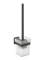 Ёршик для унитаза Aqueduto Respingo RES1045 подвесной, цвет: оружейная сталь