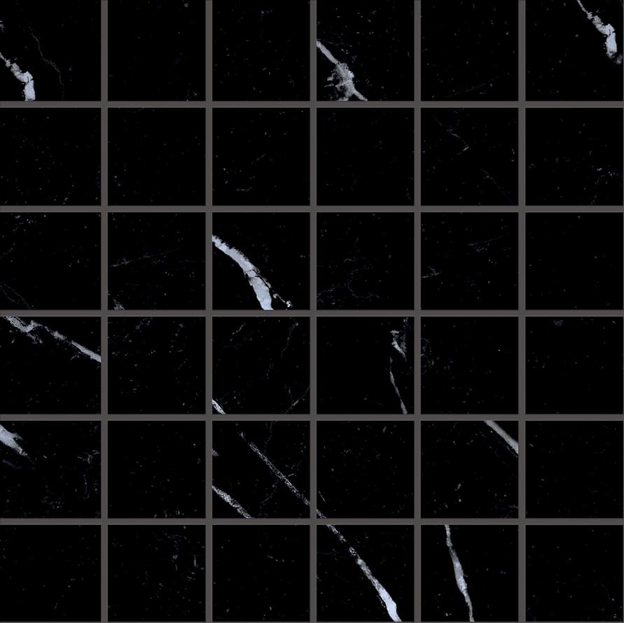 мозаика Tele Di Marmo Selection Mosaico 5x5 Nero Marquinia Naturale 30x30