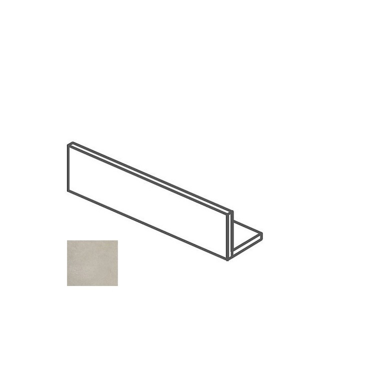 Impronta italgraniti I Cementi FL03BR8 Bordo L Flax 15x80 матовая