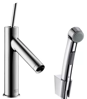 Смеситель Axor 10300 для умывальника, с гигиеническим душем, хром