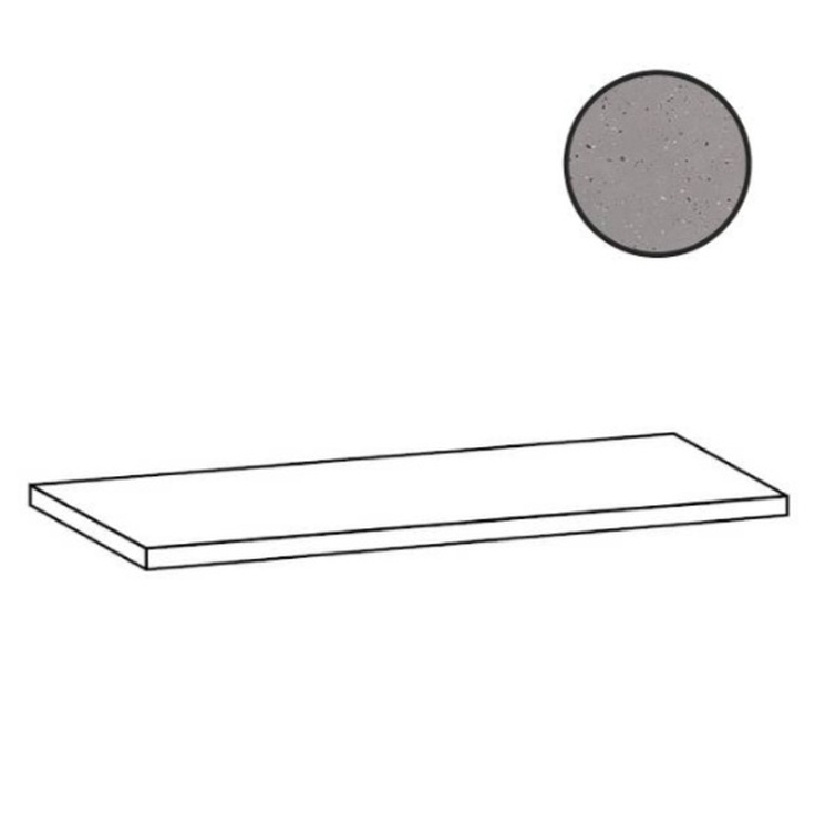 Sant Agostino Deconcrete CSAGSDIG12 Ang Gradone De Micro Sx Grey 33x120 матовая