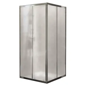 Душевой уголок BelBagno -A-2-90-P-Cr (900x900x1900) стекло матовое/профиль хром