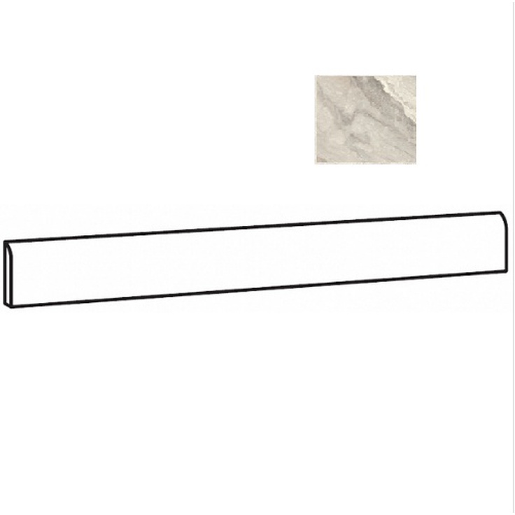 Sant Agostino Mystic CSABMYBK89 Battiscopa 89 Beige Kry 7,3x89 глянцевая