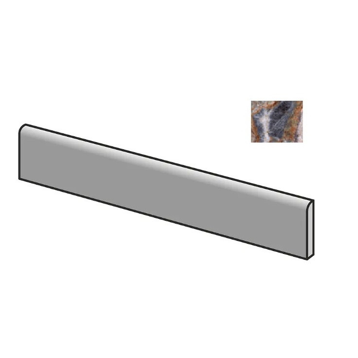 Sant Agostino Star CSABSMIN60 Battiscopa Marble Indigo Nat 7,3x60 матовая