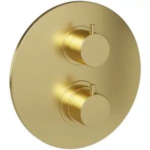 Смеситель для душа Paini встраиваемый, термостатический, золото брашированное 78PJ690TH