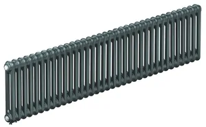 Радиатор стальной двухтрубчатый RIFAR 2018 - 35 секций, нижнее подкл. с терм.клапном, титан