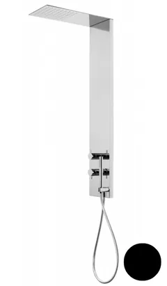 Душевая колонна CEZARES -CD2-T-NOP термостат, верхний и ручной душ, черный матовый