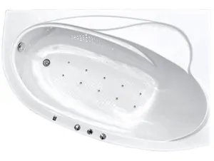 Ванна угловая BACH 150х100 Система 5, аэромассаж, каркас , правая