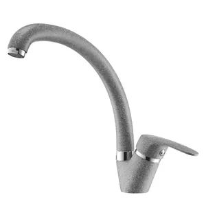 Смеситель AQUATON 1AX002FCXX230 для мойки, однорычажный, цвет: серый