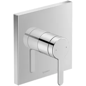 Смеситель Duravit для душа встраиваемый однозахватный, накладка квадрат, хром C14210009010