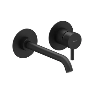 Смеситель для умывальника Ravak X070278 встраиваемый, однозахватный, внеш. часть, черный мат