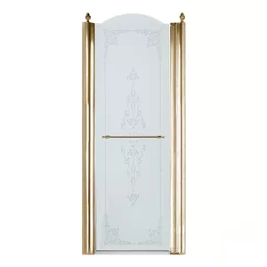 Душевая дверь Migliore (900х2030) правая,стекло прозрачное+декор,бронза 22719