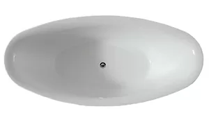 Ванна акриловая Abber (1800х870) отдельностоящая, слив-перелив, белая AB9248