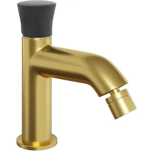 Смеситель для биде Paini 57 мм, однозахватный, без д./кл., золото брашированное 18PJ304PZ