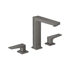 Смеситель Hansgrohe 32515340 для умывальника, на 3 отверстия, 160мм, шлифов черн хром