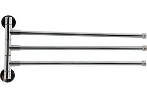 Полотенцедержатель Ledeme настенный, поворотный, тройной, хром L113