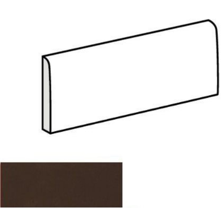 Equipe Village 25689 Bullnose Walnut Brown 6,5x20 глянцевая