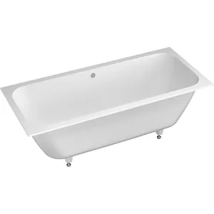 Ванна встраиваемая Salini 1700х750х600 иск. камень S-Sense, белый глянец 103213G