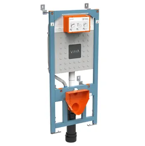 Инсталляция Vitra 762-5800-01 для унитазов, система смыва 3/6 л, глубина уст. 19-16см, крепления