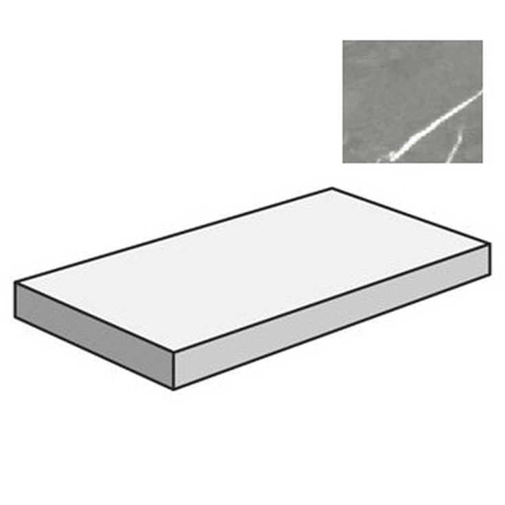 Atlas Concorde Russia Forte Dei Marmi 620070002425 Elegant Grey Scal Ang Dx Rett 33x80 матовая