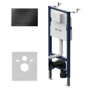 Инсталляция AM.PM для подвесного унитаза, с клавишей S черный мат. I012709.0238